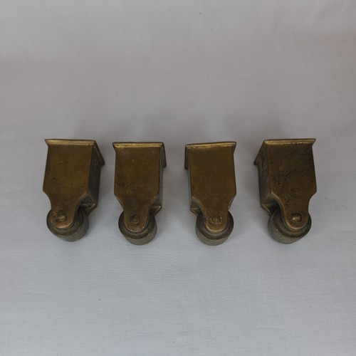 Vintage brass square cup - square,